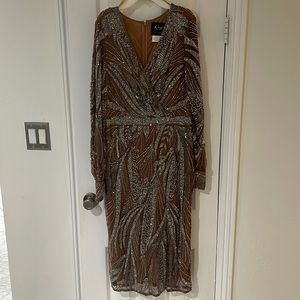 Beautifully beaded Mac Duggal dress. Was worn once.